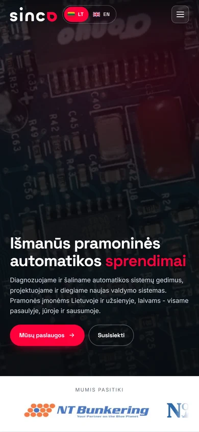 Sinco.lt mobilioji versija