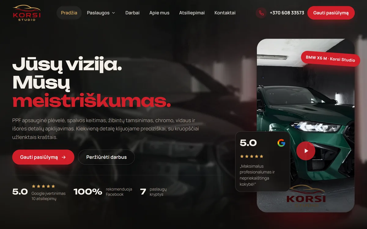 Korsistudio.lt kompiuterio versija